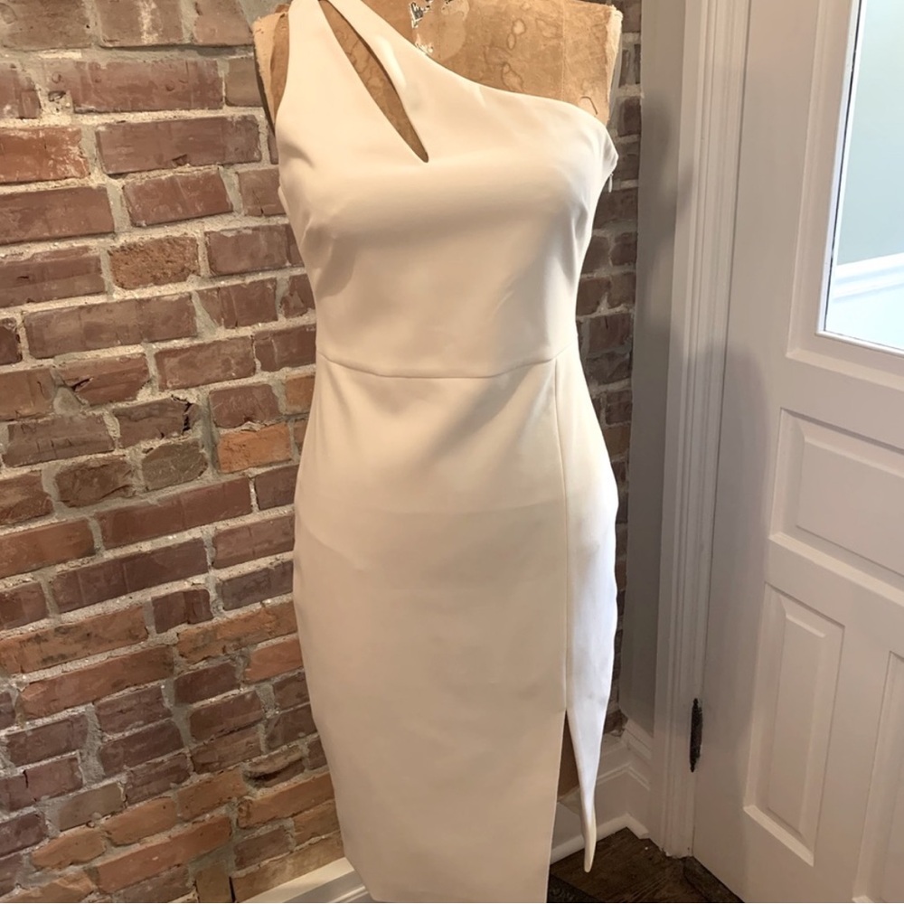 New Likely Lisette One Shoulder Sheath Dress